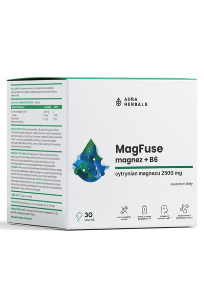 Aura Herbals Magfuse: Magnez + B6 30 plicuri