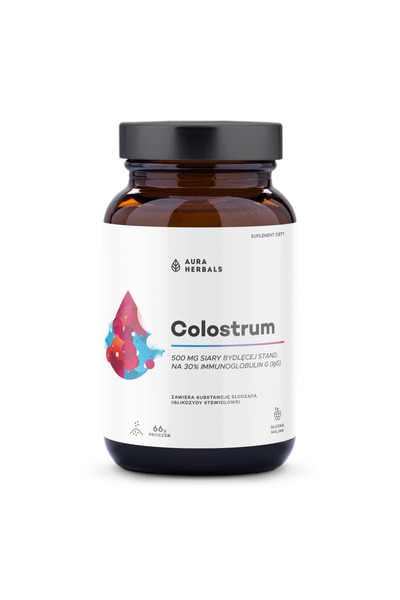 Aura Herbals Colostrum 500mg Pulbere de Zmeură Dulce 66g
