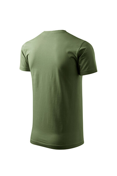 Malfini Tricou pentru barbati Basic bumbac 160 g/mp, croiala tubulara Militar...