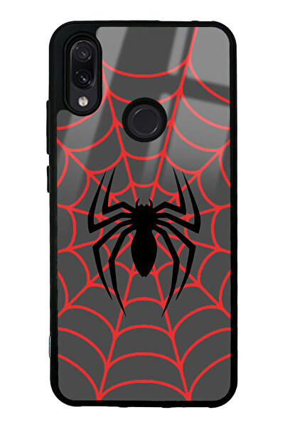 Spoyi Xiaomi Redmi Note 7 Spider Tasarımlı Glossy Telefon Kılıfı