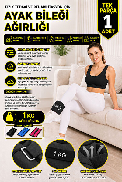 Spor Byfit 1 Kg Fizik Tedavi Rehabilitasyon Kuvvet ve Güç Egzersizleri için K...