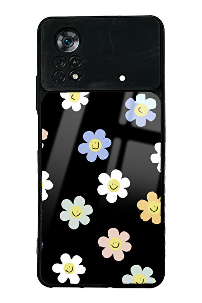 Spoyi Xiaomi Poco X4 Pro Mutlu Papatya Tasarımlı Glossy Telefon Kılıfı