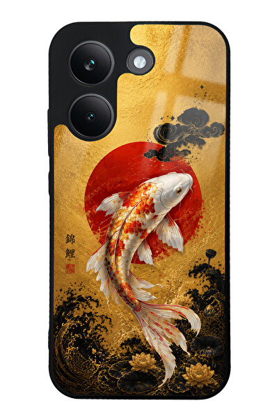 Spoyi Xiaomi Poco X8 Pro Golden Koi Sunrise Tasarımlı Glossy Telefon Kılıfı