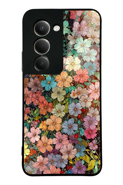 Spoyi حافظة هاتف لامعة بتصميم نسيج زهري لهاتف Xiaomi Redmi 15