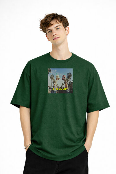 remss Freedom - Oversize Men's T-Shirt Khaki