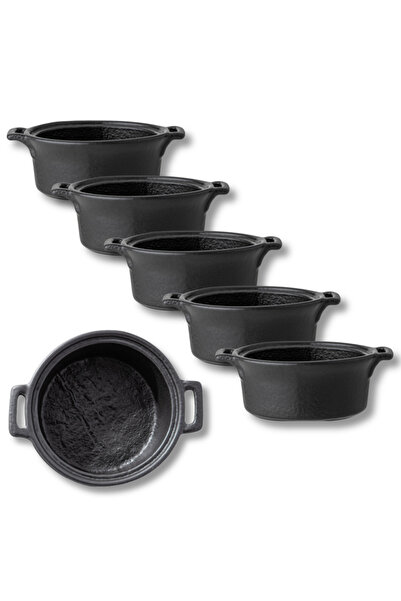 WILMAX ENGLAND Set 6 sosiere WILMAX Slatestone, negre, pentru sos de soia, 10...
