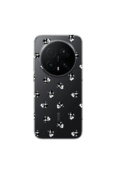 Other Honor Magic 8 Lite Pro Small Pandas Transparent Silicone TPU Θήκη