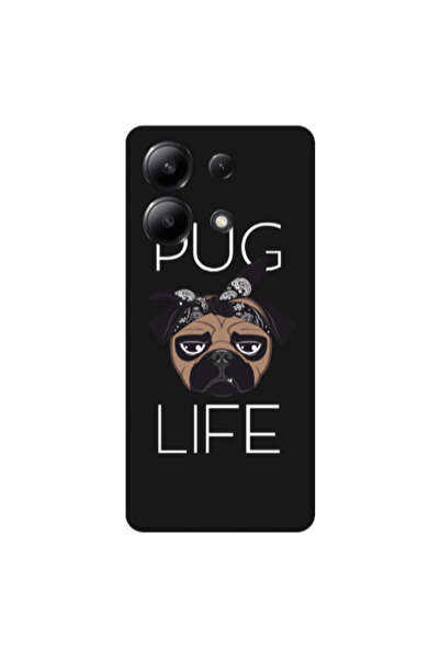 Other Xiaomi Redmi Note 13 4G Pug Life Black Colored Silicone TPU Θήκη