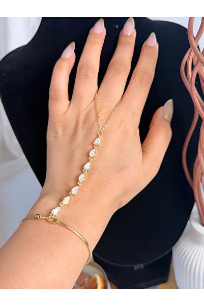 ANKA JEWELLRY شاح ميران نسائي من الفولاذ مرصع بحجر الزركون بنمط قطرات |   تصم...