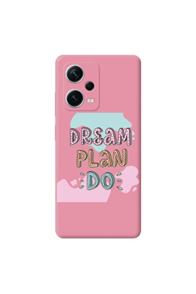 Other Xiaomi Poco X5 Dream Plan Do Pink Colored Silicone TPU Θήκη