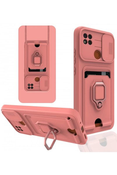 New Face حافظة سيليكون من SVL-SHOP لهاتف Redmi 9C مع حامل بطاقات زوما (224753...