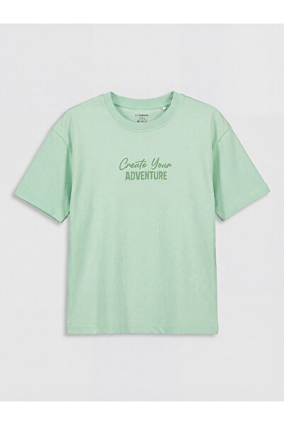 LC Waikiki Peak New Season Slogan Printed Boys' T-Shirt
