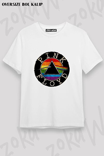 ZOKAWEAR Unisex Φαρδιά μπλούζα με στάμπα Pink Floyd v7