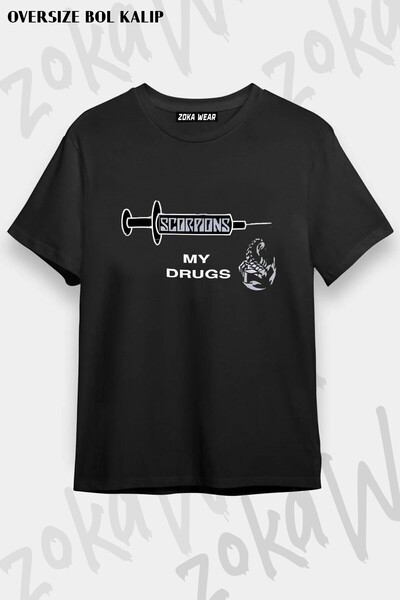 ZOKAWEAR Μπλουζάκι Unisex Loose Fit με στάμπα Scorpions v15