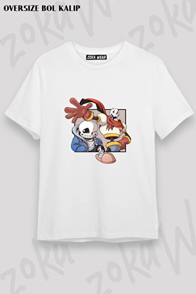 ZOKAWEAR Μπλουζάκι Unisex Loose Fit Undertale Sans v26 με στάμπα