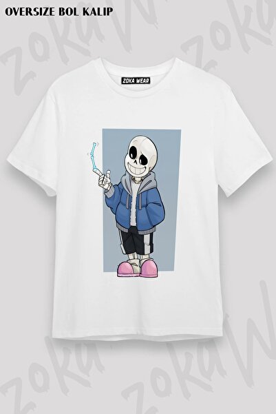 ZOKAWEAR Μπλουζάκι Unisex Loose Fit Undertale Sans v15 με στάμπα
