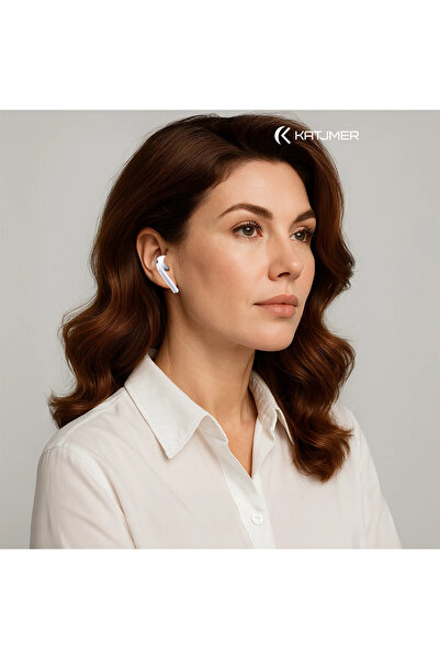 KATJMER Vion Air Kablosuz Kulaklık | TWS True Wireless | Dokunmatik Kontrol | Sesli Asistan Desteği | Kompakt Şarj Kutusu