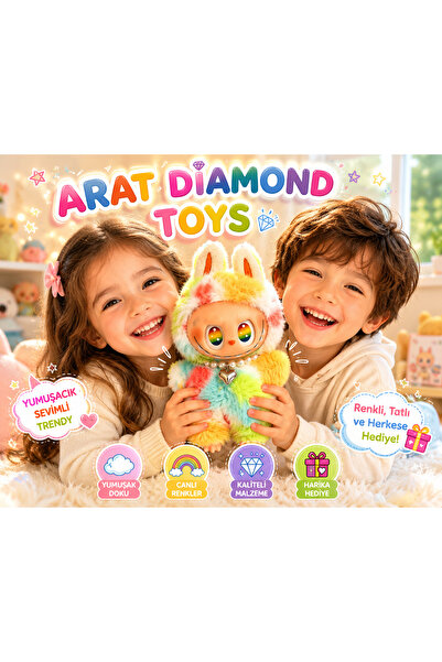 ARAT DİAMOND TOYS GÖKKUŞAĞI LABUBU YENİ TREND ÖZEL SERİ RENKLİ FİGÜR