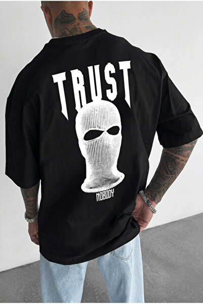 qubo sportswear & company Tricou oversize unisex din bumbac cu imprimeu, mâne...