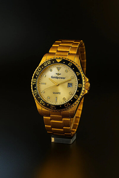 Goldpower Top Quality Steel Men's Wristwatch 3Atm Water Resistant (with Rotat...