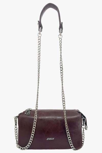 SOSELA 67-7202 Women's Burgundy Crossbody Bag