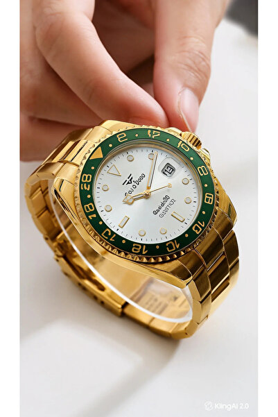 Goldpower Top Quality Steel Men's Wristwatch 3Atm Water Resistant (with Rotat...
