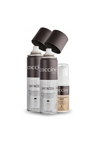 Coccine Set, Coccine, Spuma de curatare, 100 ml, Impregnare, 2x, Antiacqua, 2...