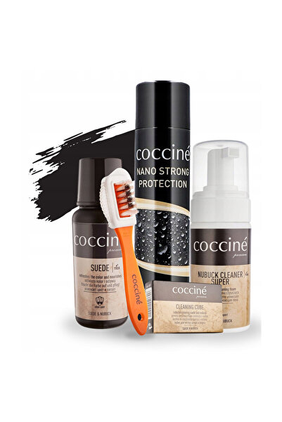 Coccine Set de ingrijire, Coccine, Suede Renovator, 5 in 1, 400 ml, negru, co...