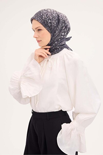 Silk Home وشاح تينسل مونار بنمط حجري مدخن 90x90