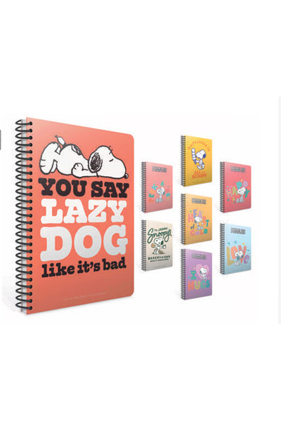 Gıpta GIPTA SNOOPY A4 SPİRALLİ KARTON KAPAK  80 YP ÇİZGİLİ DEFTER