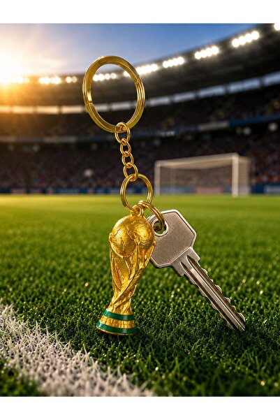 Bt3dTasarım Premium World Cup Trophy Keychain