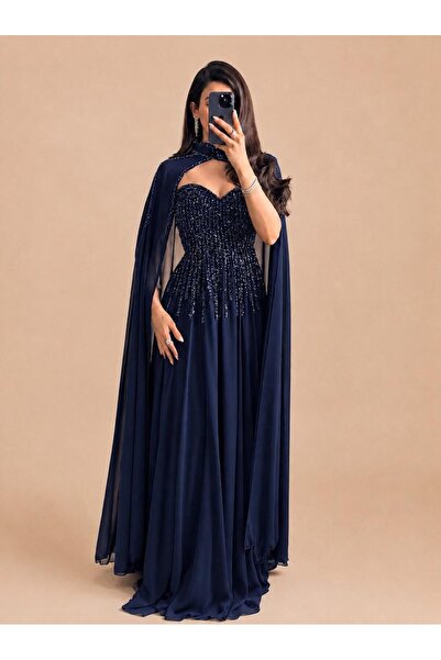 Mar style Rinad Dress with Luxurious Embroidery and Royal Shawl