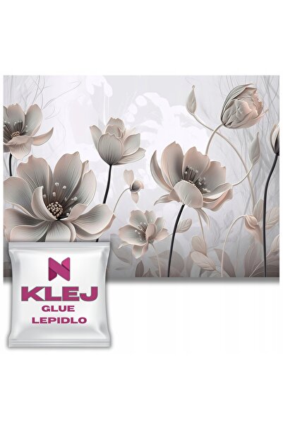 Naklejkomania Fototapet Pentru Sufragerie Decor Floral De Perete Bujori De Gr...