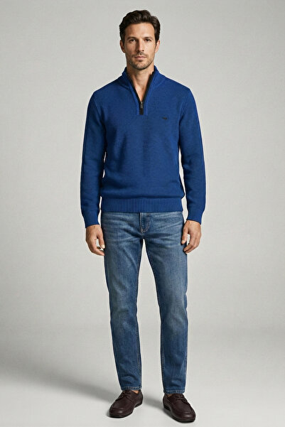 Sam Wool Half-Zip Knitwear Sweater - Saks - Black
