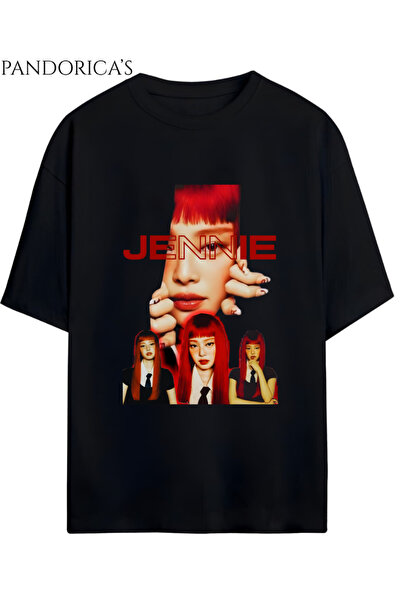 Grafftee Clothing BLACKPINK Tasarım Serisi "JENNIE" Yazılı Baskılı Unisex Rel...