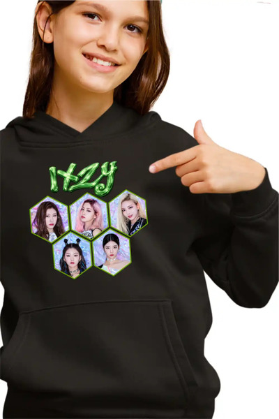 OEM Παιδικό Κοριτσίστικο Φούτερ Itzy Yuna K-pop Εμπορεύματα