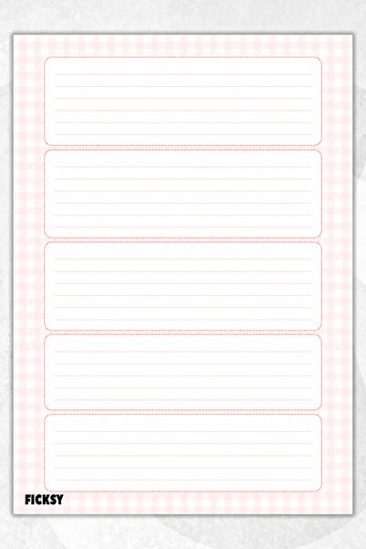 Ficksy A4 Notepad Lined Notebook - 50 Sheets - Memopad - Notepad - Notepad - ...