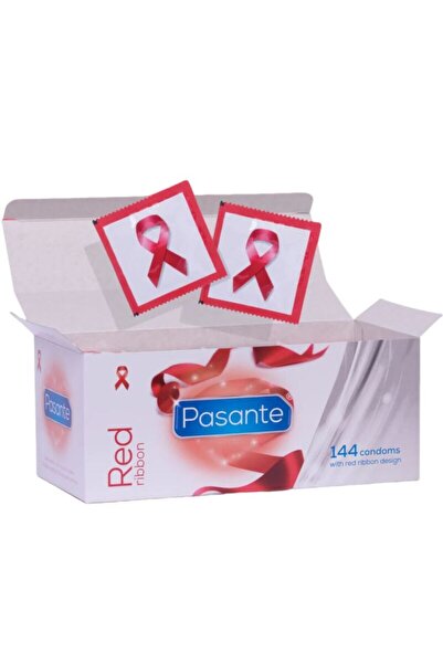 PASANTE Prezervative Rosu Ribbon 144 buc