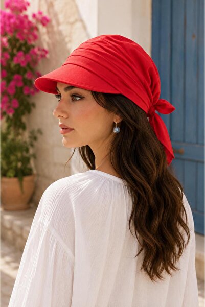 Wearflawless Women's Safari Tie-Back Brimmed Bandana Hat, Summer Sunshade Hat...