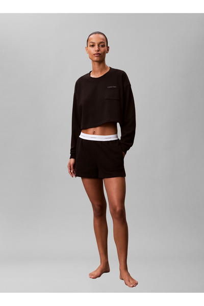 Calvin Klein Siyah Kadın Pijama Alt LOGO JERSEY SHORT
