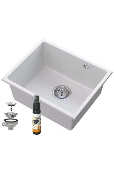 Granitan Set chiuveta bucatarie si spray, Granitan, Granit, Alb
