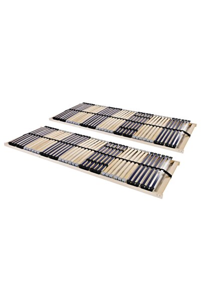 vidaxl Baze de pat cu șipci, 2 buc., 42 șipci, 7 zone, 70 x 200 cm