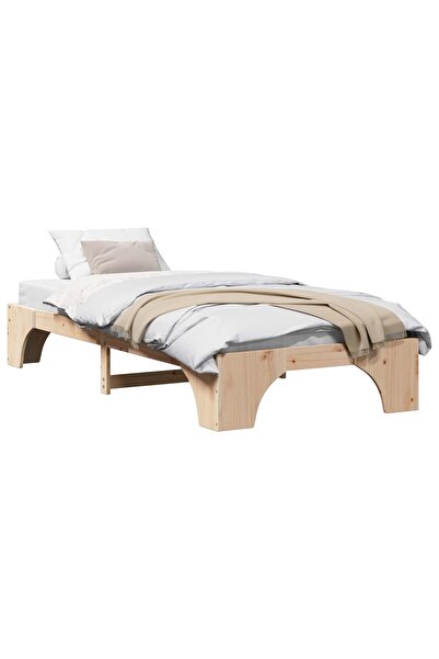 vidaxl Cadru de pat 90 x 190 cm Lemn de pin masiv