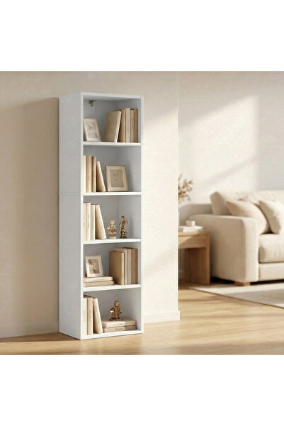 HayaBazaar 5 Tier Bookcase Bookshelf Storage Shelves Open Display Rack Compar...