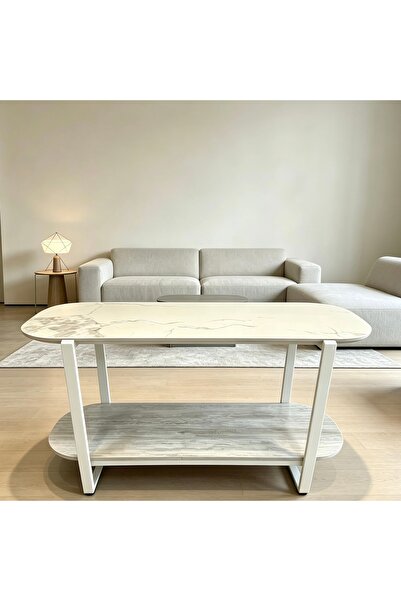 Bleco Double Layer Sintered Stone Light Luxury Console Table