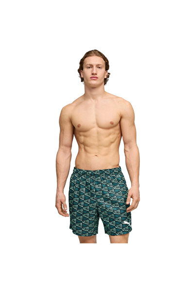 Puma Shorts Swim Men Printed Flag Mid Shorts 1p, Blue, Men