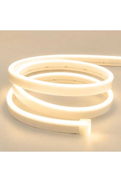 SAKİN ENERJİ Neon Şerit Led 12V Volt Esnek Silikonlu Aydınlatma + Fiş Dahil T...