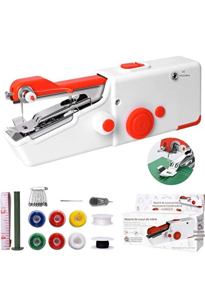 PiAEK Masina de Cusut Portabila, Mini, Pentru Incepatori si Reparatii Rapide,...
