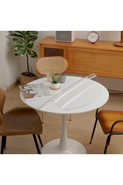 Eralove Folie De Masa Rotunda, Protectie Transparenta Impermeabila, PVC, 1.5 ...
