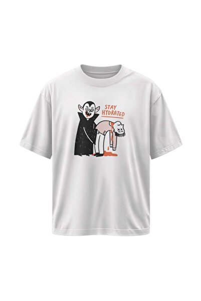 buzagi tasarım ürünleri The Communist Party Unisex Oversize White T-Shirt